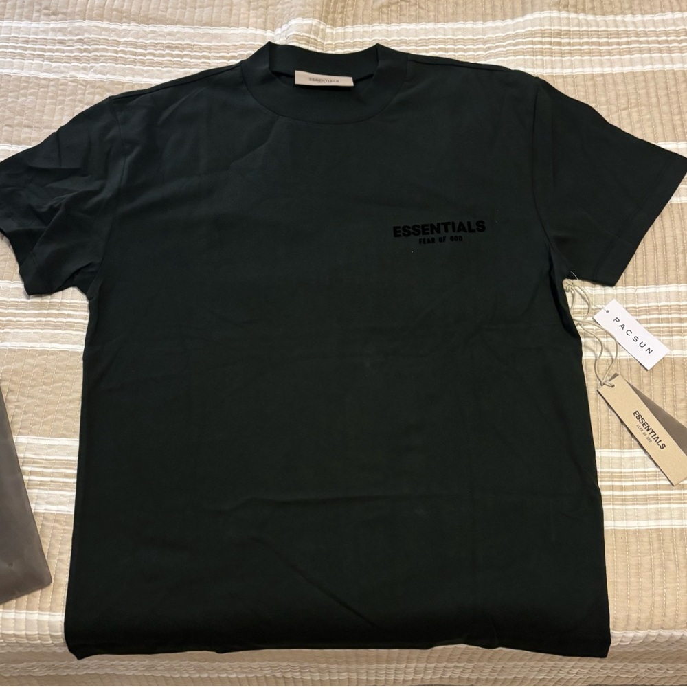 Essentials Dark Green Short Sleeve Tee
